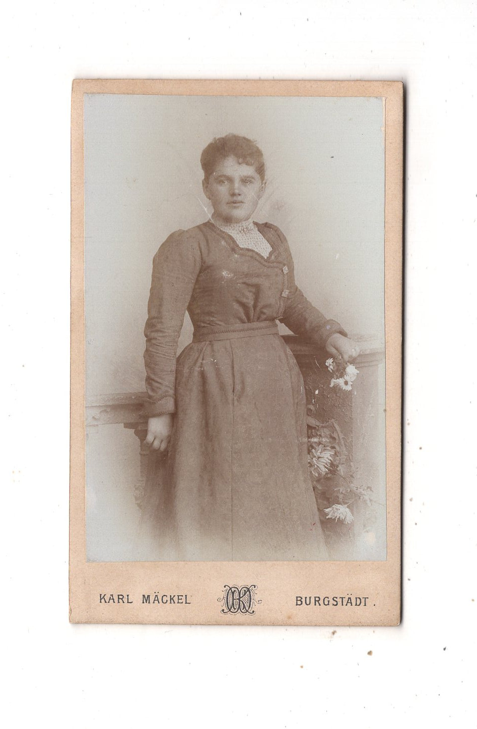 Fotografie Feine Dame - Burgstädt 1890er