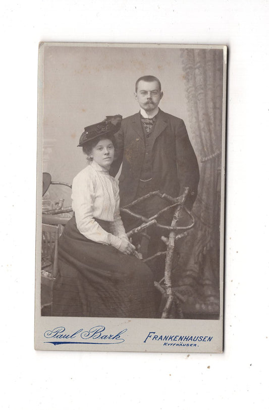 Fotografie Feines Paar - Frankenhausen 1900er