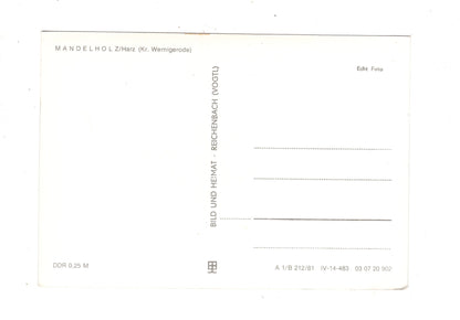 Ansichtskarte Mandelholz / Harz / Kreis Wernigerode / K1-54