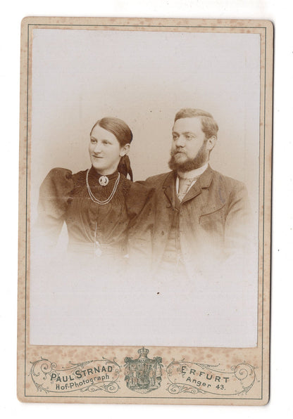 Fotografie Feines Paar - Erfurt 1890er / CAB X-30