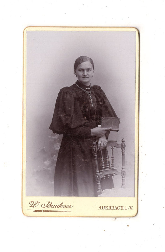 Fotografie Feine Dame - Auerbach im Vogtland 1890er