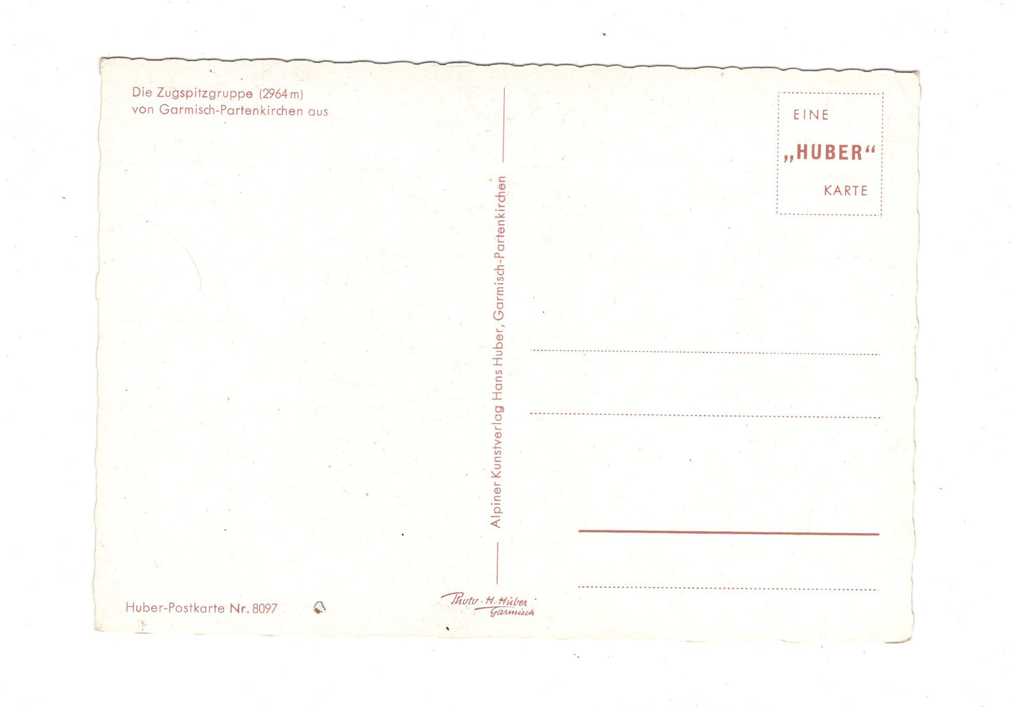 Ansichtskarte Die Zugspitzgruppe von Garmisch-Partenkirchen aus / G1-54