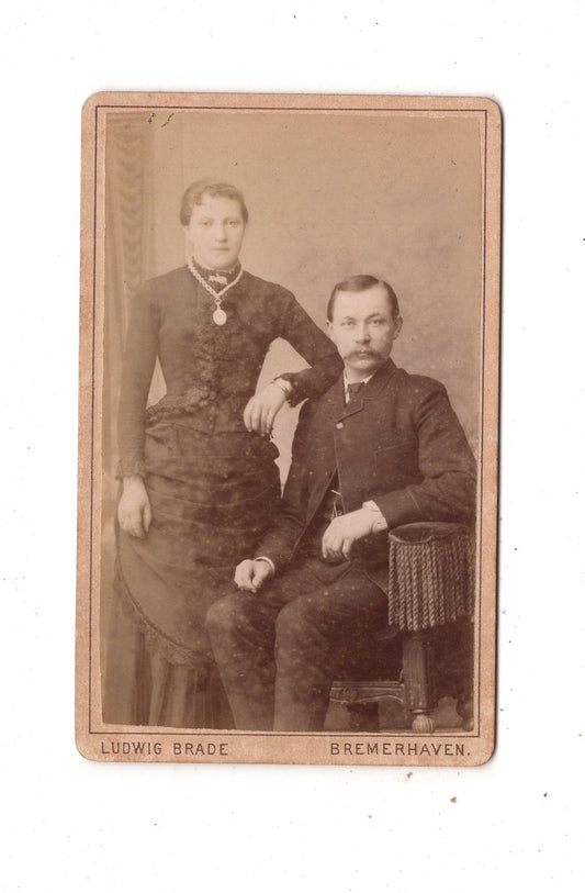Fotografie Feines Paar - Bremerhaven 1880er