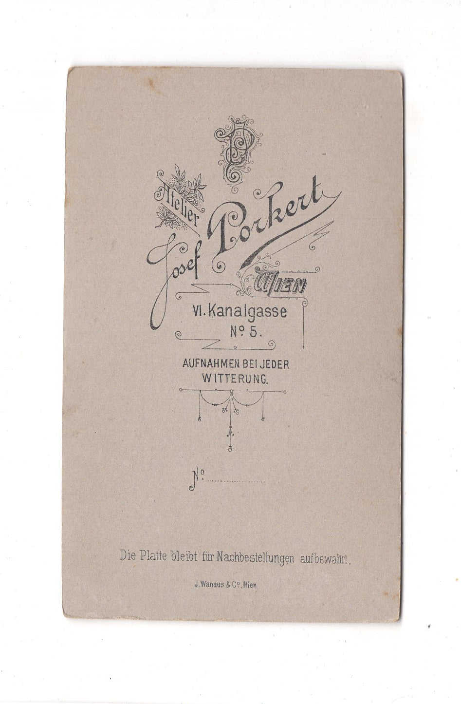 Fotografie Herrenportrait - Wien 1900er / CDV C1-18