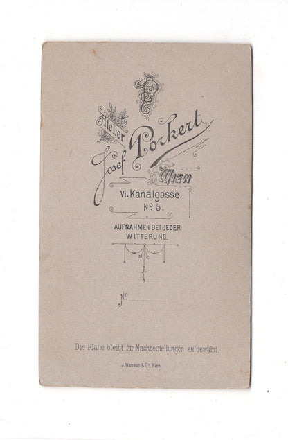 Fotografie Herrenportrait - Wien 1900er / CDV C1-18