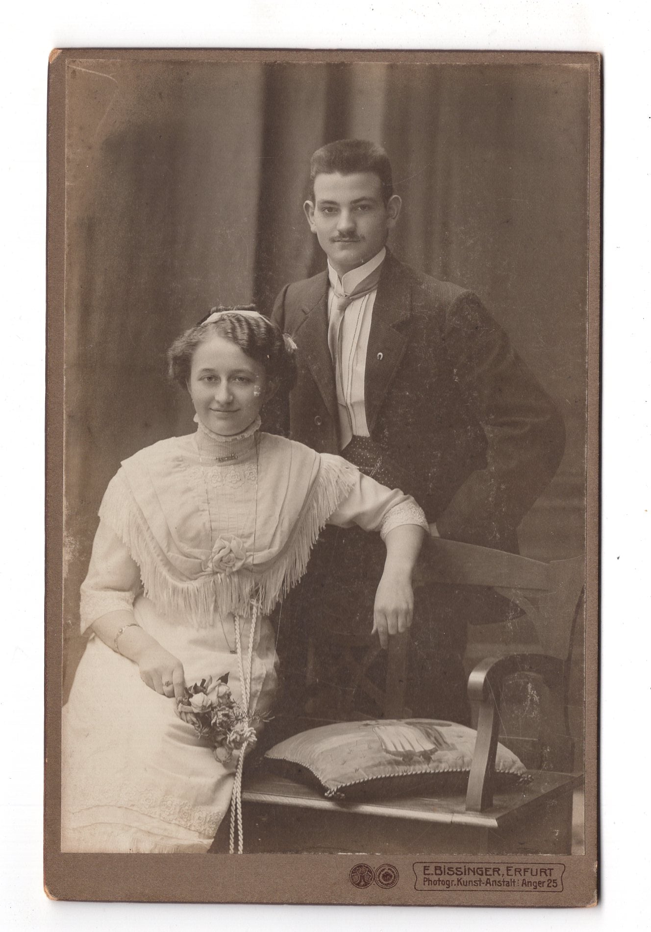 Fotografie Feines Paar - Erfurt 1900er / CAB X-30