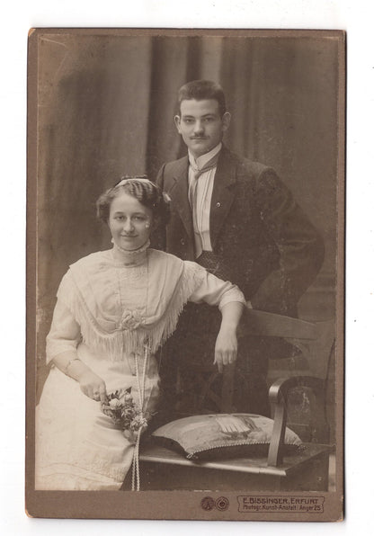 Fotografie Feines Paar - Erfurt 1900er / CAB X-30