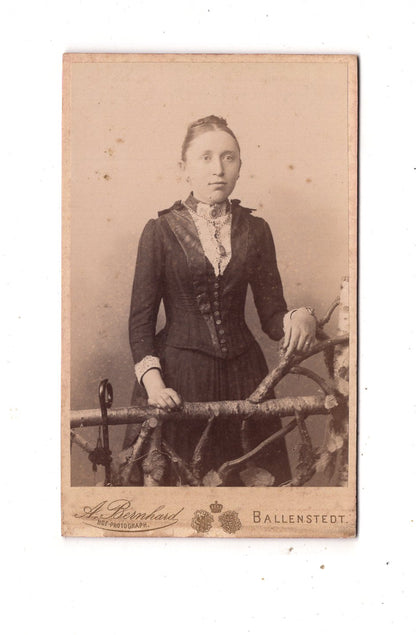 Fotografie Feine Dame - Ballenstedt 1880er
