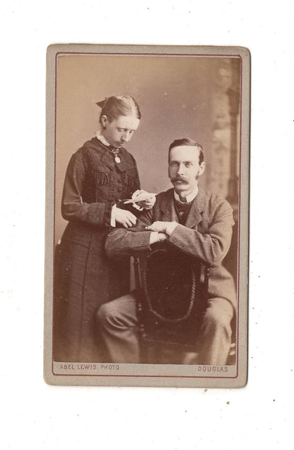 Fotografie Feines Paar - Douglas 1870er