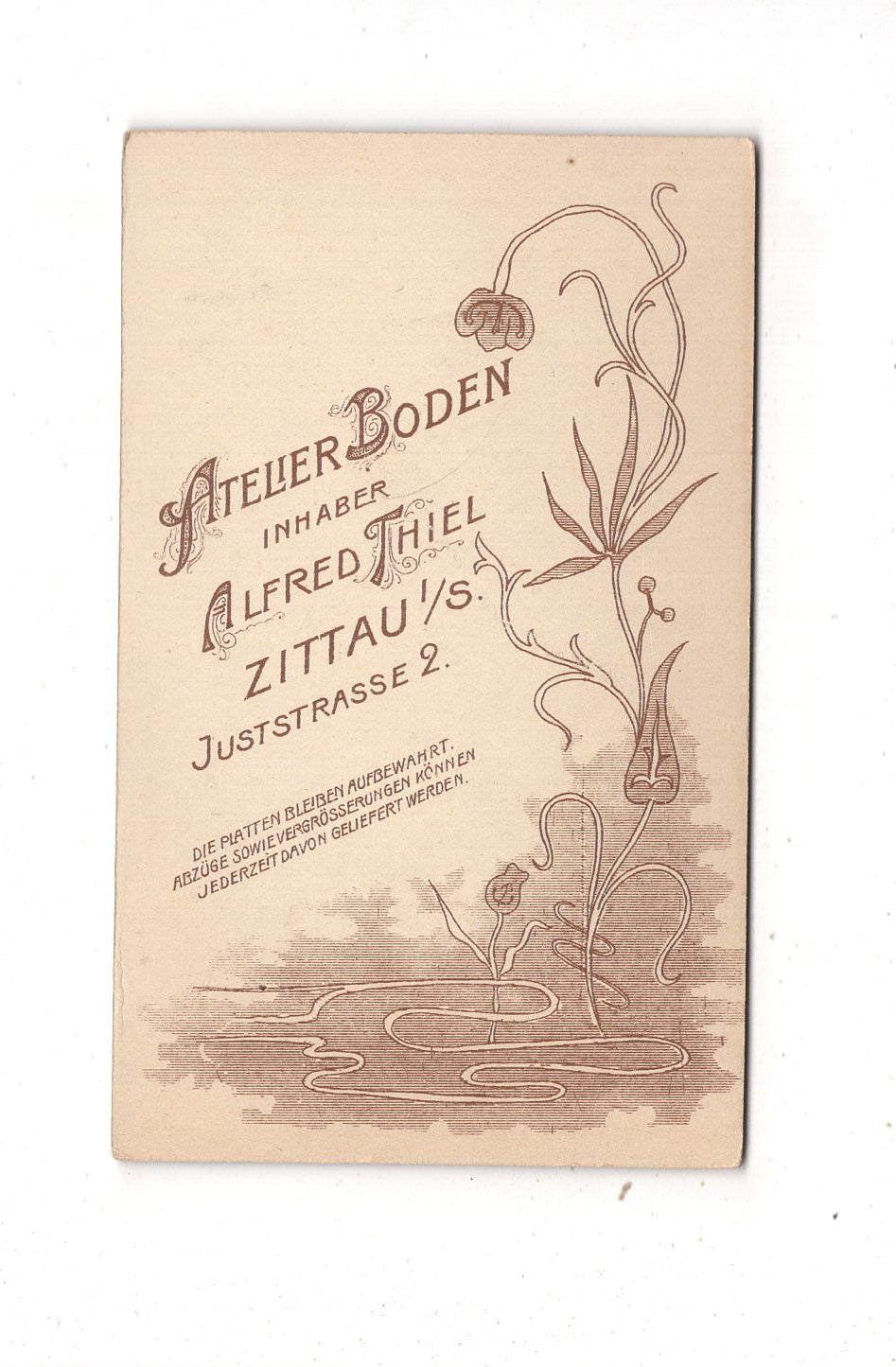 Fotografie Feiner Junge - Zittau um 1910 / CDV N1-04
