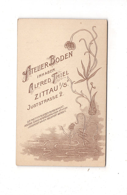 Fotografie Feiner Junge - Zittau um 1910 / CDV N1-04
