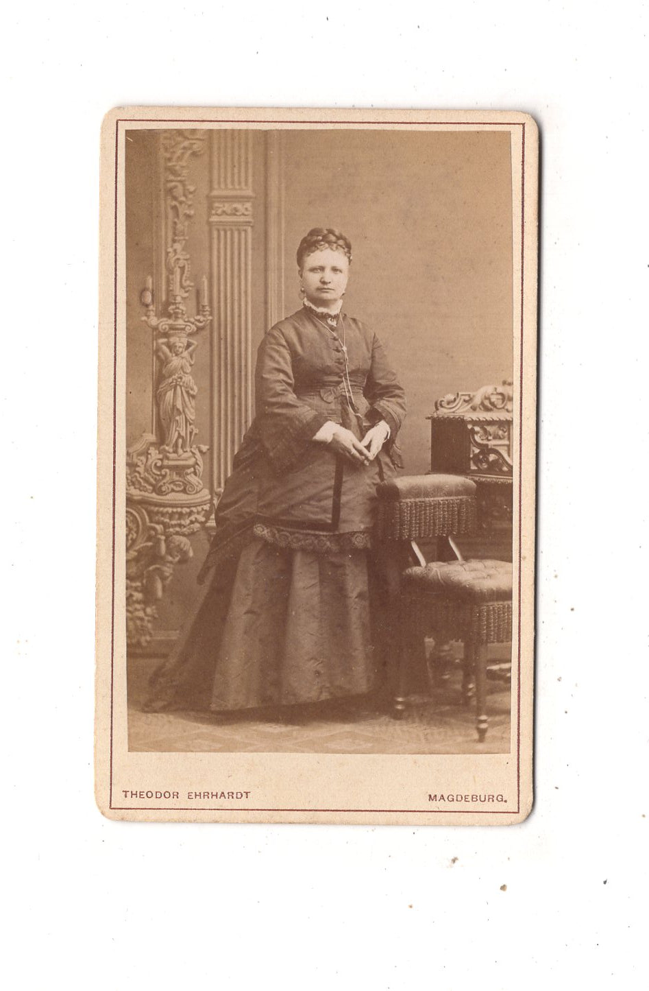 Fotografie Feine Dame - Magdeburg 1870er