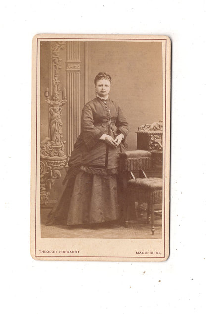 Fotografie Feine Dame - Magdeburg 1870er