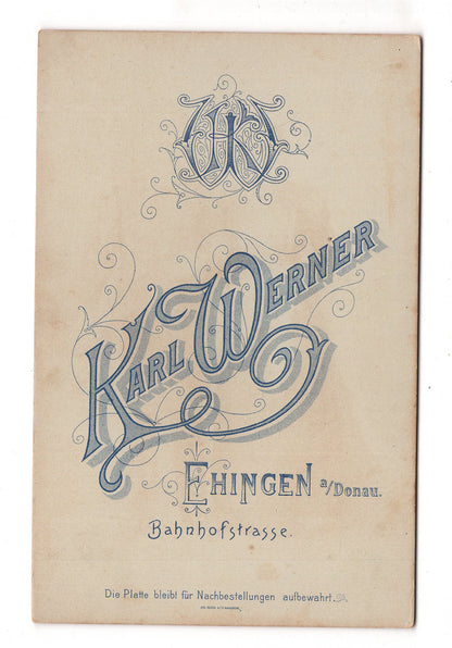 Fotografie Feines Paar - Ehingen an der Donau 1890er / CAB X-30