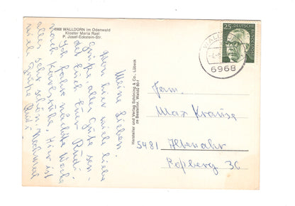 Ansichtskarte Walldürn im Odenwald / Kloster Maria Rast / H1-68