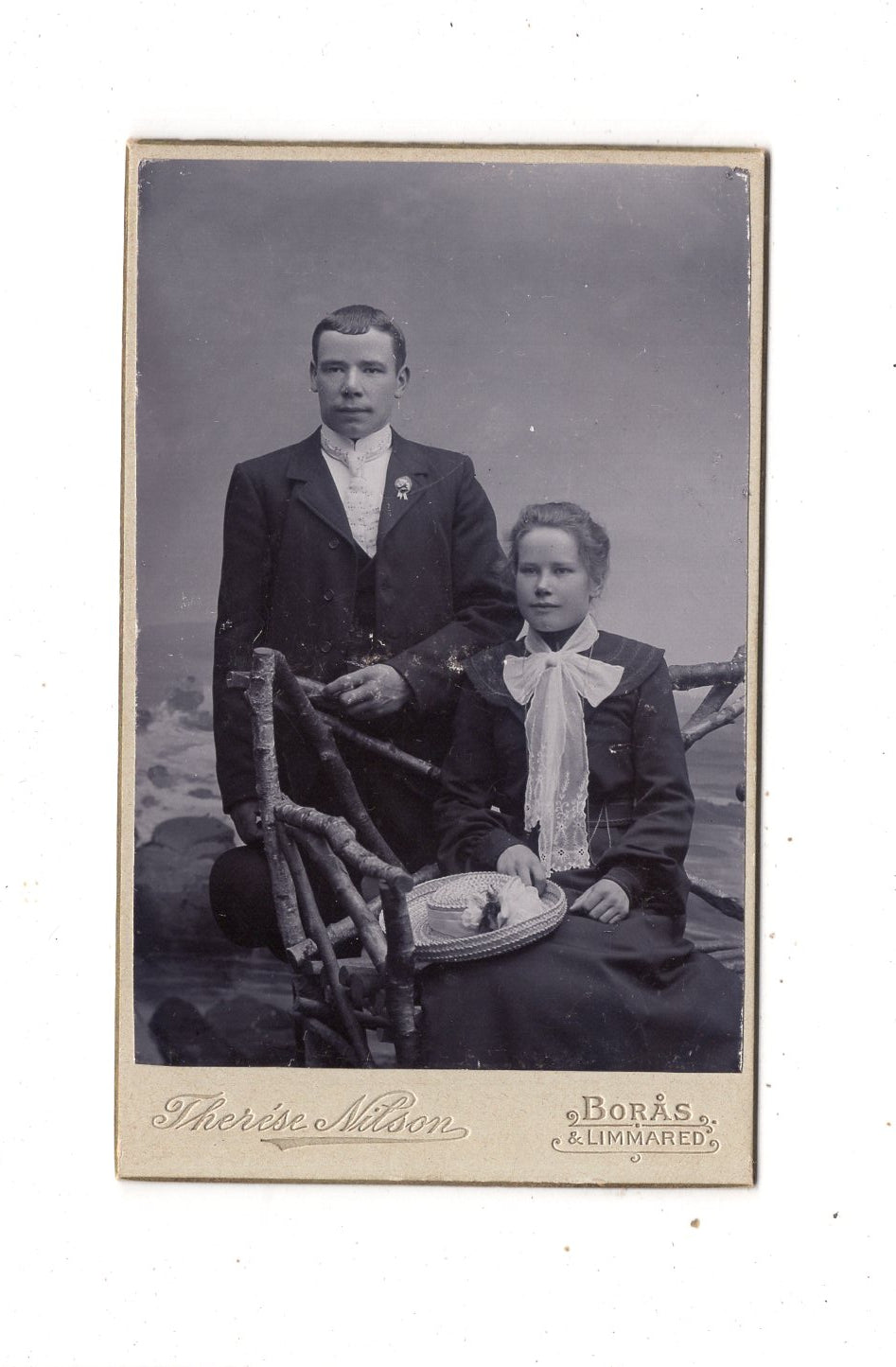 Fotografie Feines Paar - Boras & Limmared 1900er