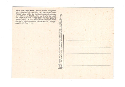 Ansichtskarte Blick zum Toten Meer / Israel