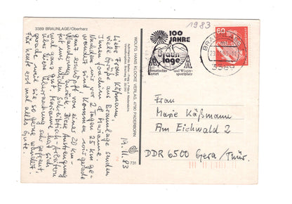 Ansichtskarte Braunlage im Oberharz / Wurmbergseilbahn +++ / J1-62