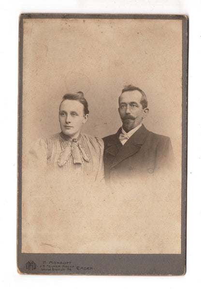 Fotografie Feines Paar - Emden um 1900 / CAB X-30