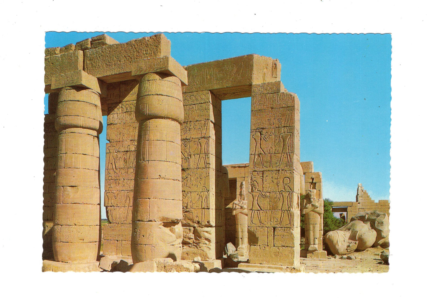 Ansichtskarte Luxor / Ramesseum / Ägypten