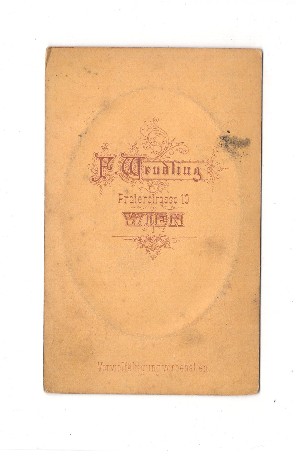 Fotografie Herrenportrait - Wien 1870er / CDV C1-18