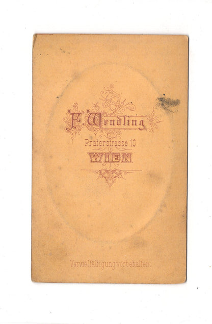 Fotografie Herrenportrait - Wien 1870er / CDV C1-18