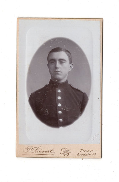 Fotografie Soldat - Trier 1901 / CDV M1-01