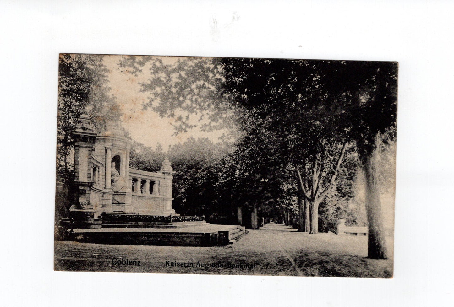 Ansichtskarte Koblenz / Kaiserin-Augusta-Denkmal - 1907