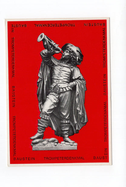 Ansichtskarte Baustein für das Trompeterdenkmal in Säckingen