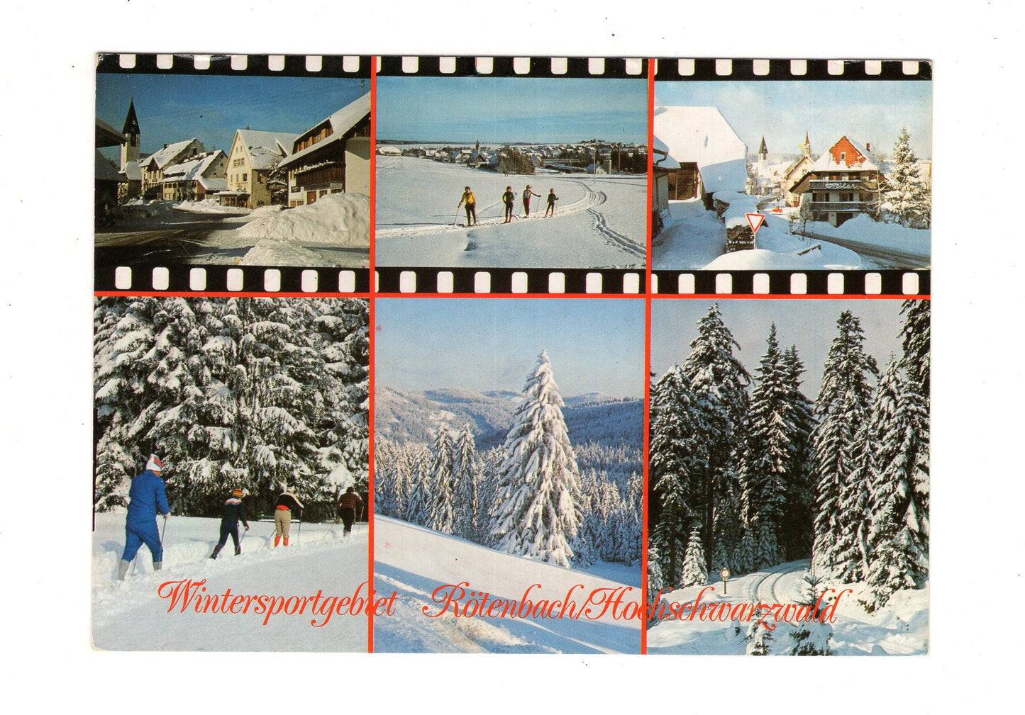 Ansichtskarte Wintersportgebiet Rötenbach im Hochschwarzwald