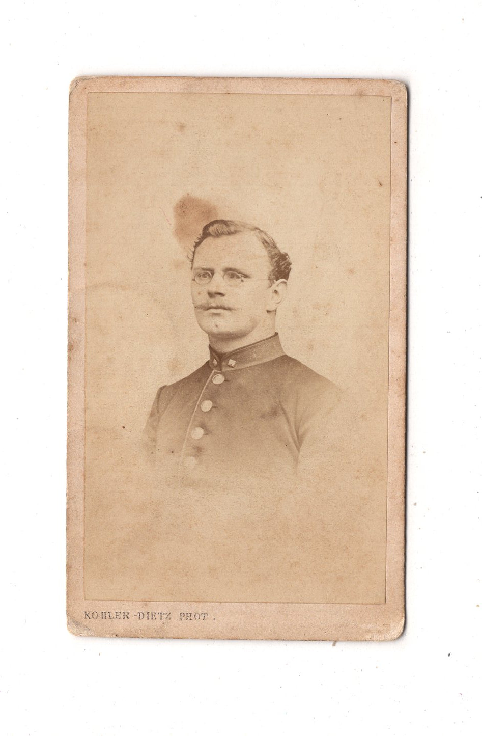 Fotografie Soldat - Mulhouse Mülhausen1860er / CDV M1-01