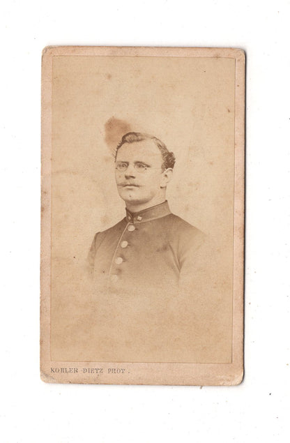 Fotografie Soldat - Mulhouse Mülhausen1860er / CDV M1-01