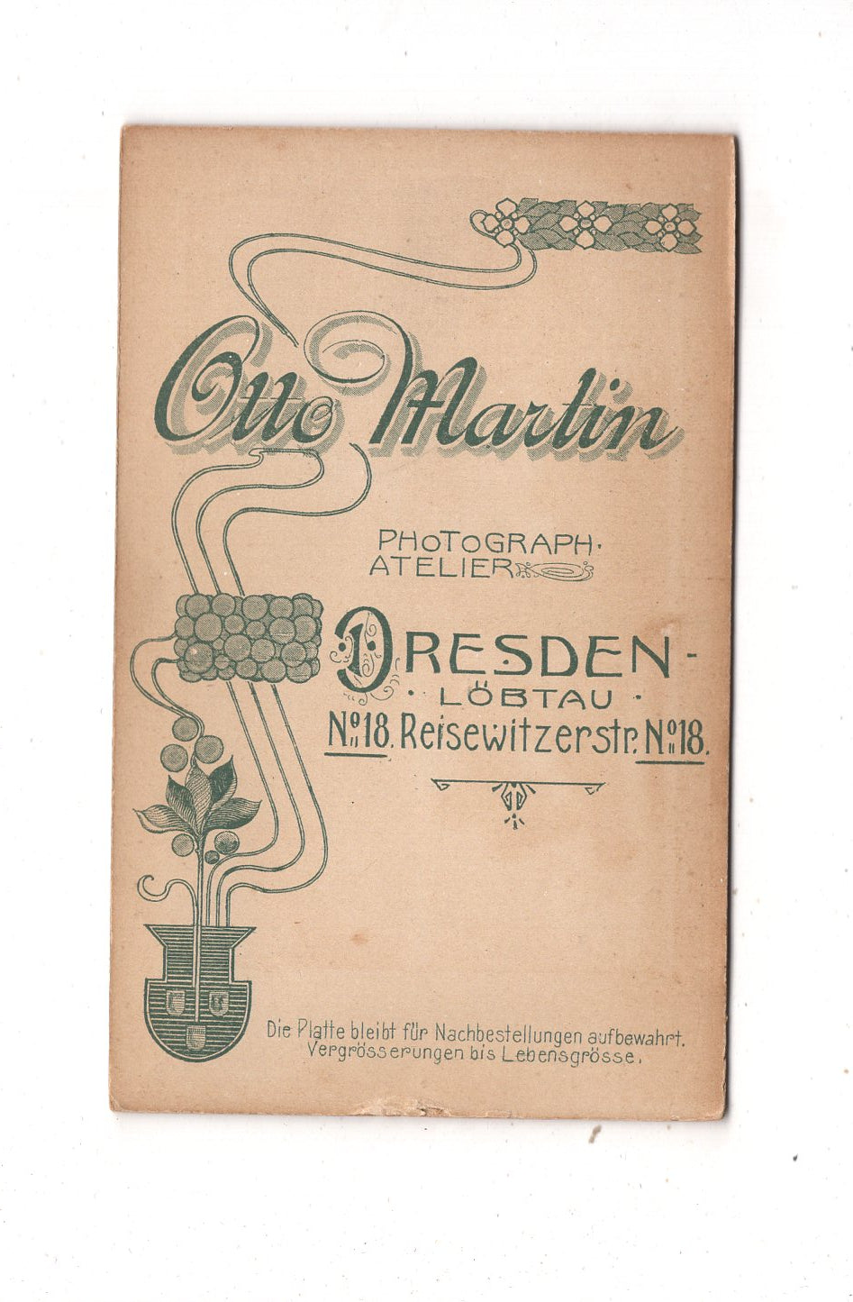 Fotografie Feiner Junge - Dresden-Löbtau 1890er / CDV N1-04