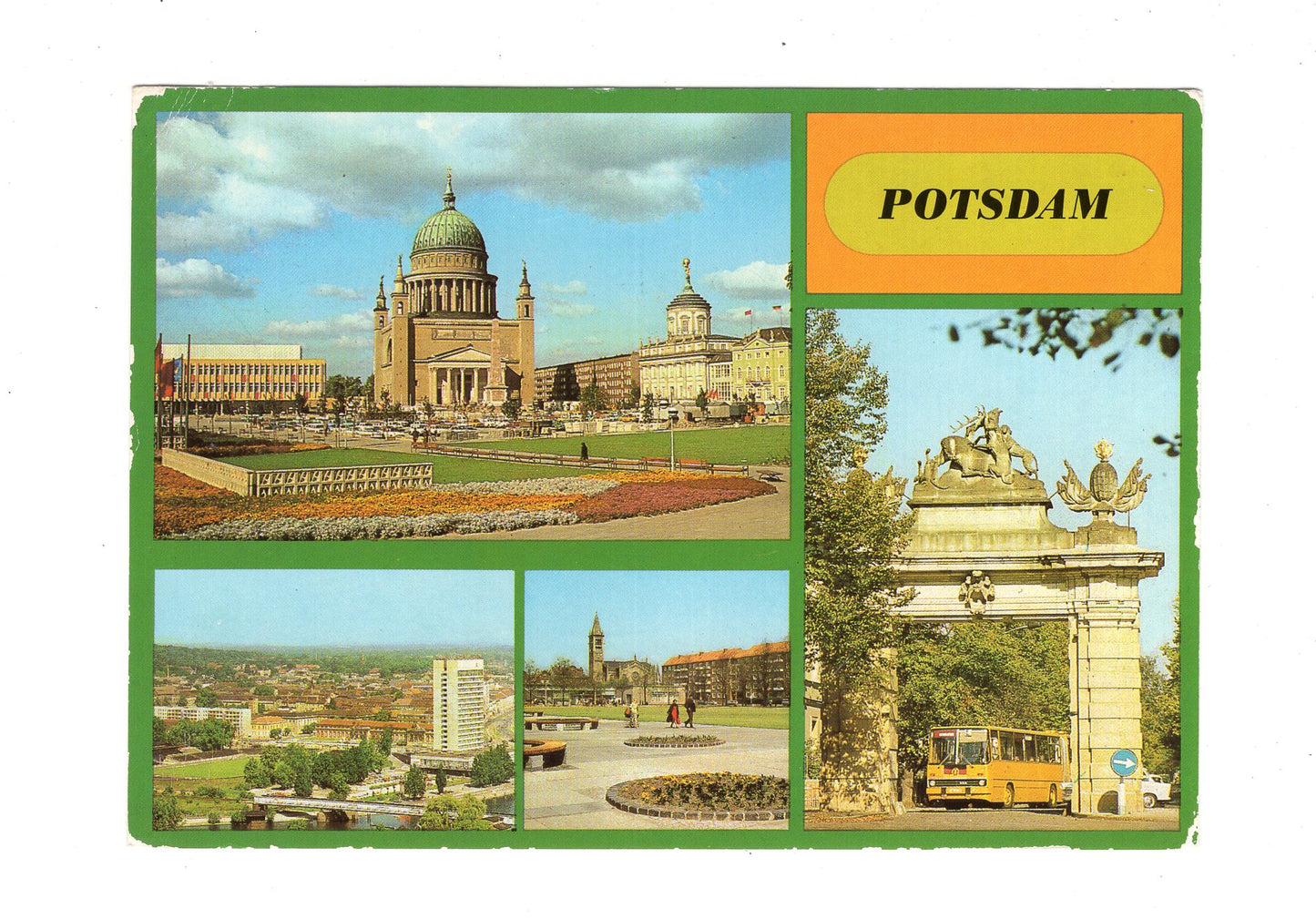 Ansichtskarte Potsdam / Jägertor / Platz der Einheit +++