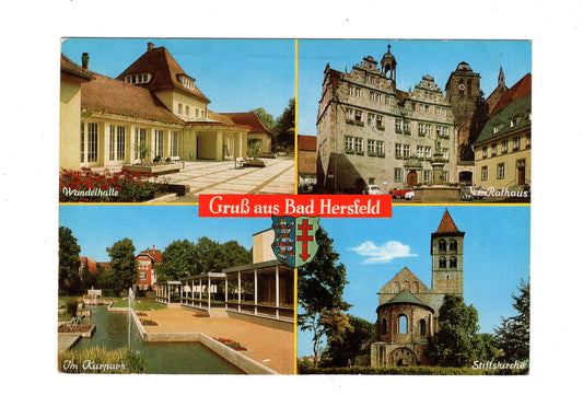 Ansichtskarte Bad Hersfeld / Stiftskirche / Rathaus +++
