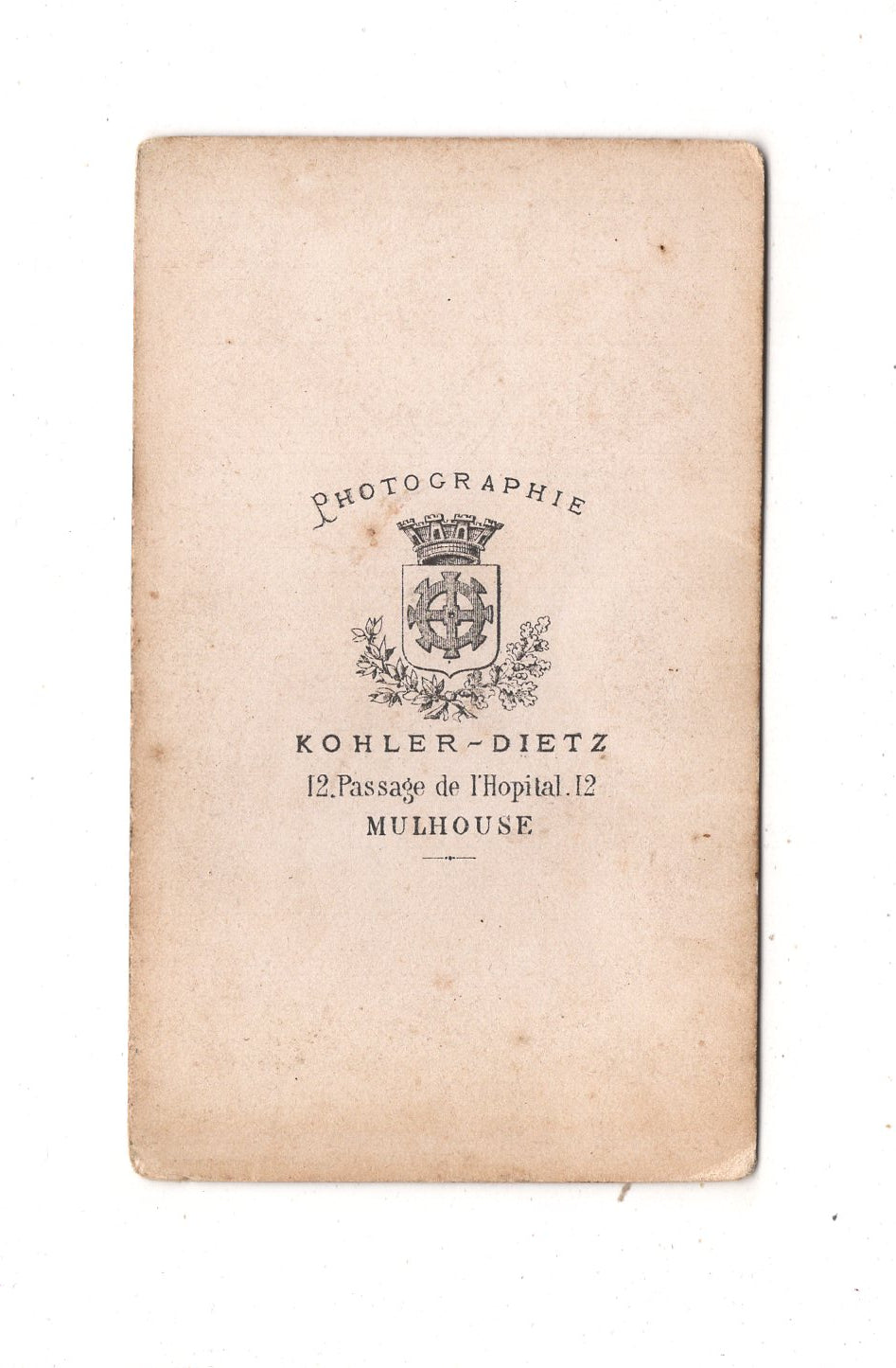 Fotografie Soldat - Mulhouse Mülhausen1860er / CDV M1-01