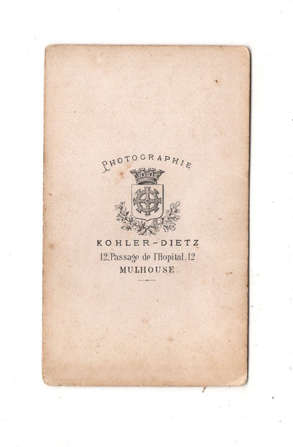Fotografie Soldat - Mulhouse Mülhausen1860er / CDV M1-01