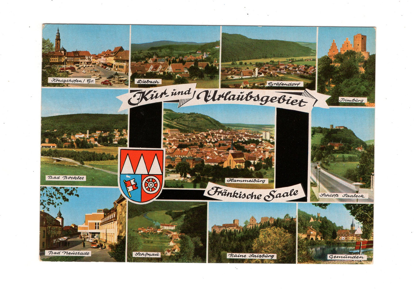 Ansichtskarte Fränkische Saale / Hammelburg / Bad Bocklet +++