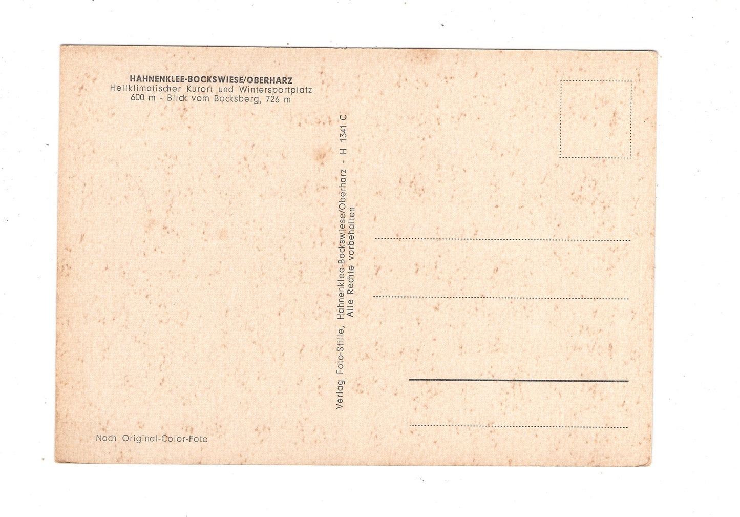 Ansichtskarte Hahnenklee-Bockswiese / Oberharz / Blick vom Bocksberg / K1-55