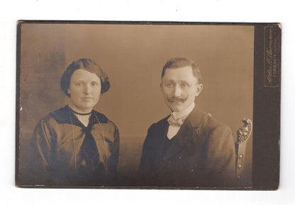 Fotografie Feines Paar - Forbach in Lothringen 1910er / CAB X-30