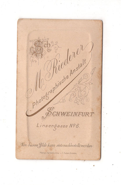 Fotografie Feines Paar - Schweinfurt um 1880