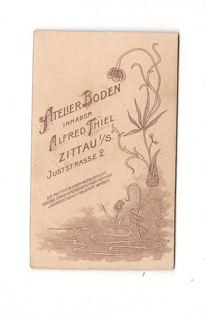 Fotografie Feiner Junge - Zittau um 1910 / CDV N1-04