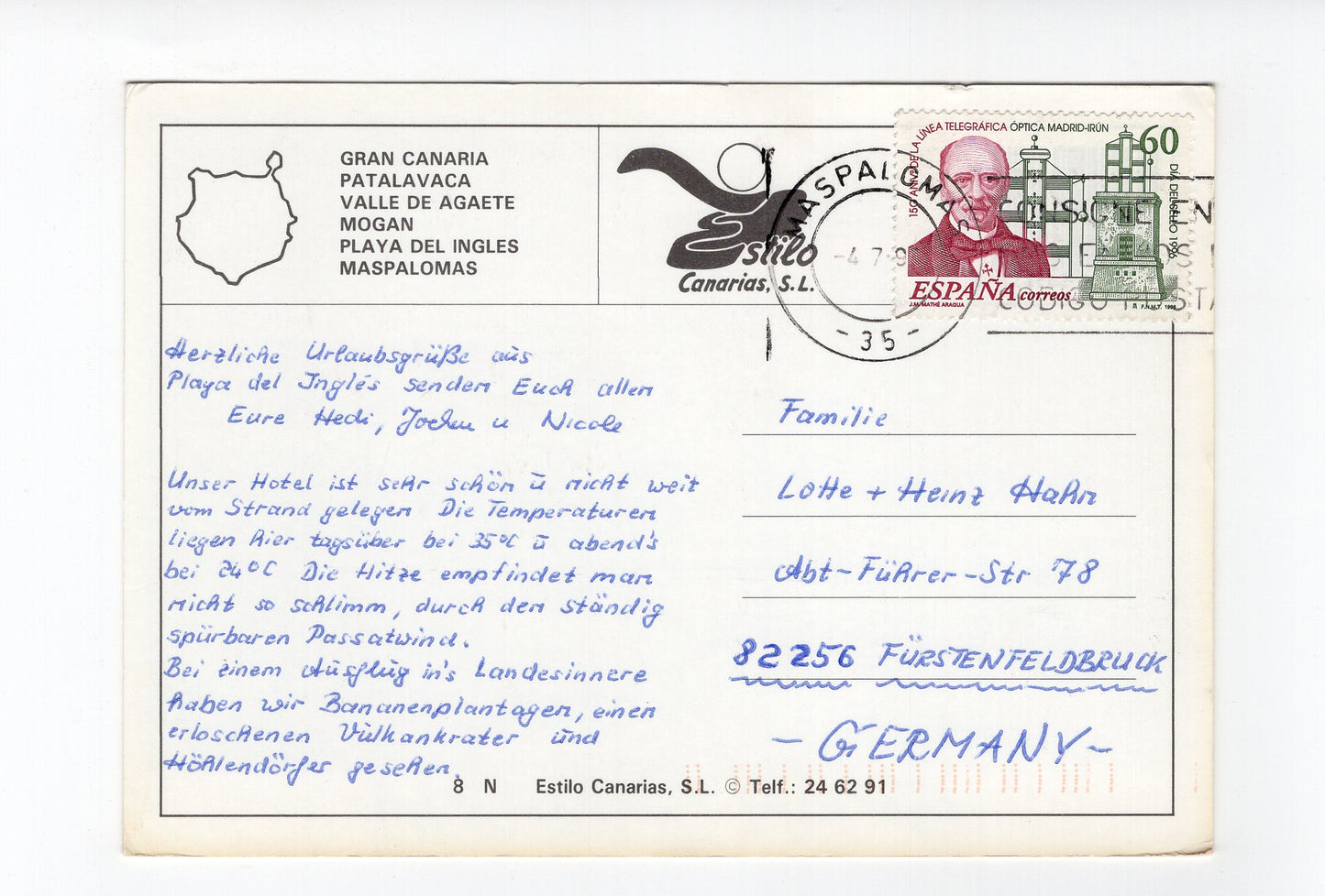 Ansichtskarte Gran Canaria / Spanien