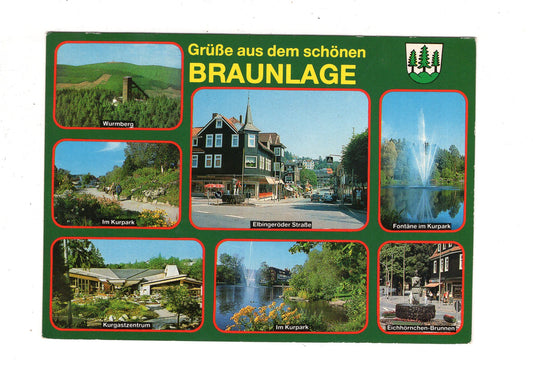 Ansichtskarte Braunlage im Oberharz / Fontäne im Kurpark +++ / J1-62