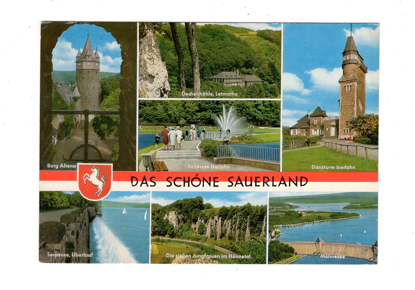 Ansichtskarte Sauerland / Danzturm Iserlohn / Burg Altena +++