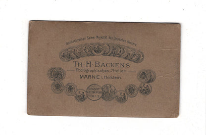 Fotografie Niedlicher kleiner Junge - Marne in Holstein 1910er / CDV M1-21