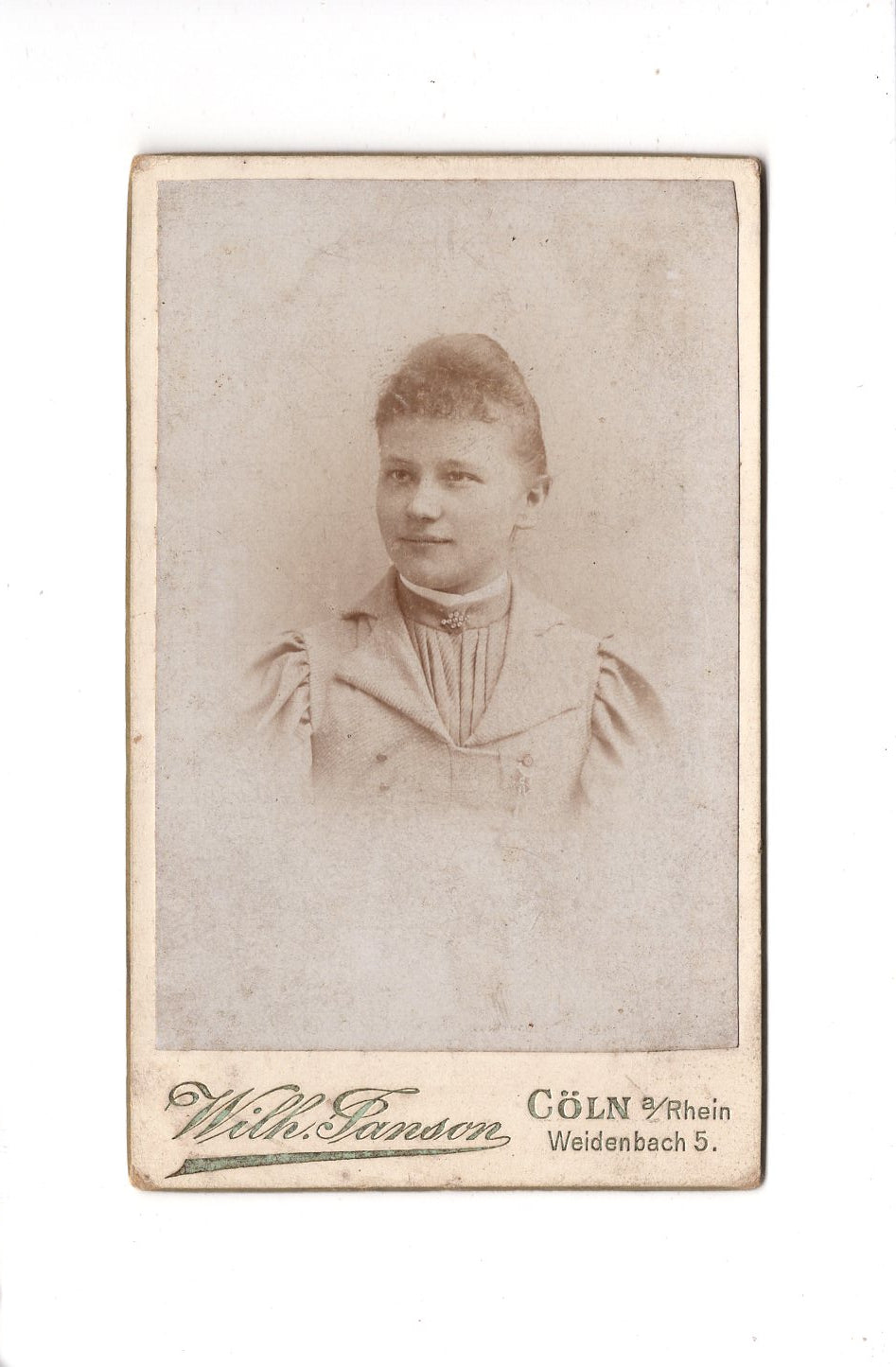CDV Foto Damenportrait - Köln 1890er