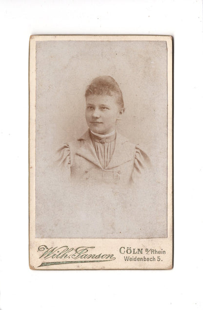 CDV Foto Damenportrait - Köln 1890er