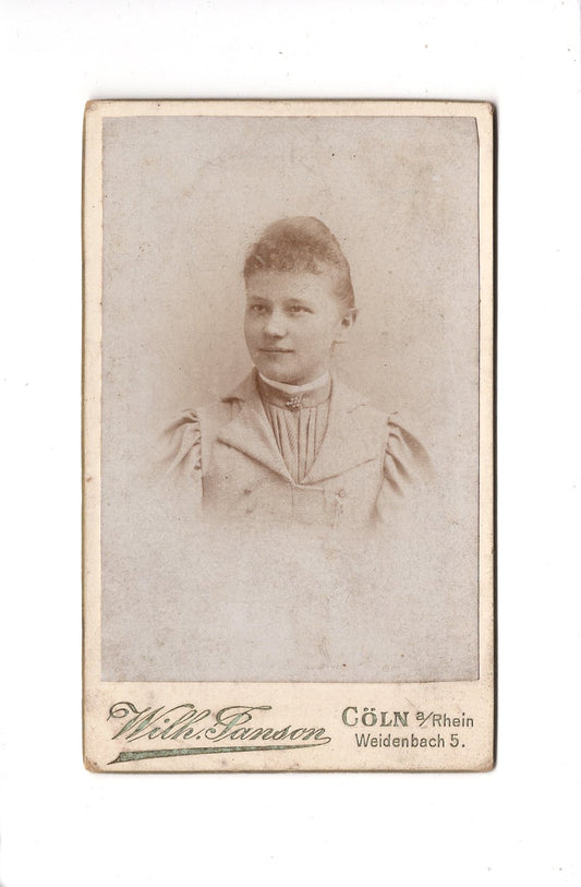 CDV Foto Damenportrait - Köln 1890er