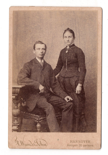 Fotografie Feines Paar - Hannover 1890 / CAB X-31